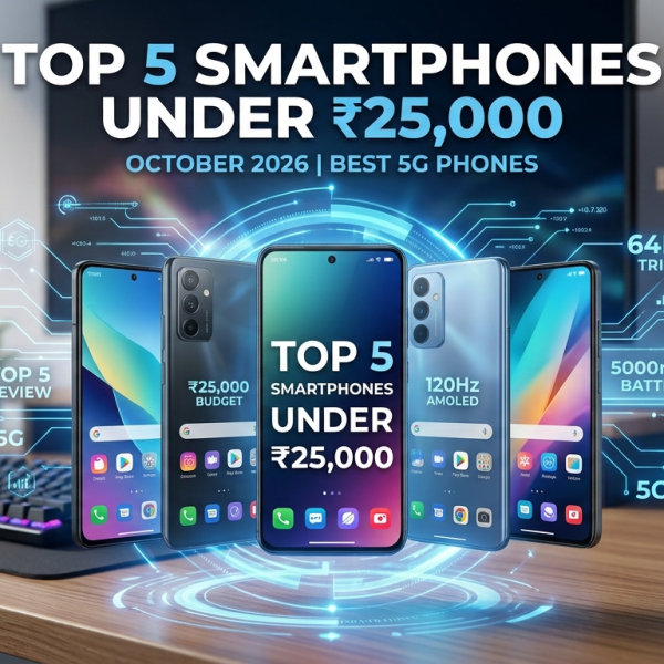 Top 5 Best Smartphones Under ₹25,000 in India (2026)