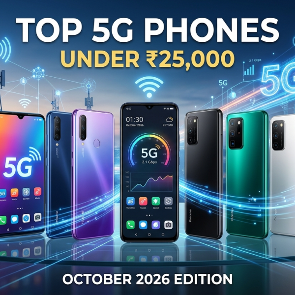 Top 5 Smartphones Under ₹25,000 in India (October 2026)